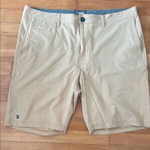 Men's Tan/Gold/Yellow Casual Shorts